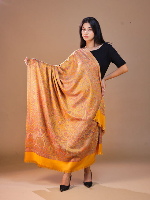 Women's Jamawar Wool Shawl